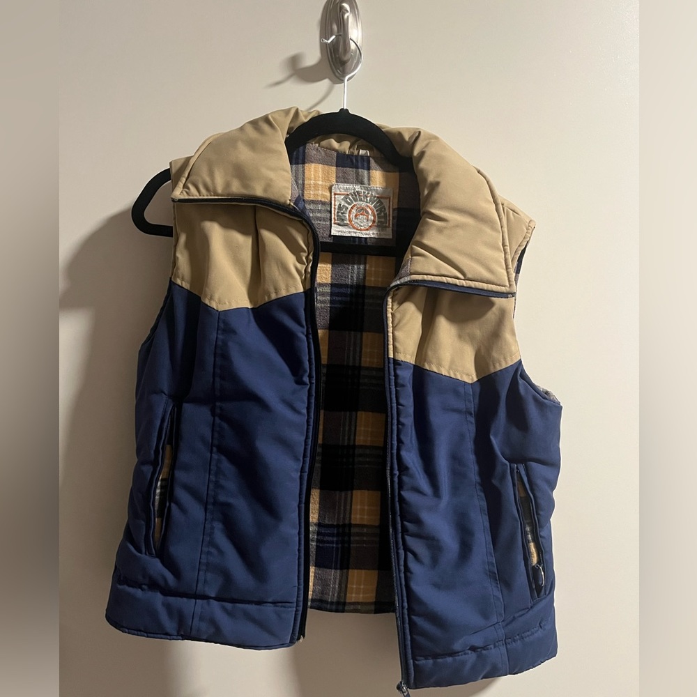 Vintage women’s flannel lined vest - Mrs. Duckworth